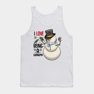 Christmas Snowman Tank Top